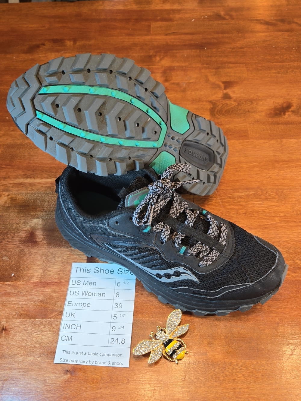 Saucony Women's Black & Teal Trail Runner